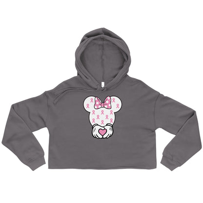 Breast Cancer Mouse Crop Hoodie - JohnVsGBMStormS