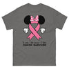 Breast Cancer Mouse Dot Bow Tee - JohnVsGBMCharcoalS