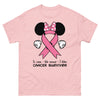 Breast Cancer Mouse Dot Bow Tee - JohnVsGBMLight PinkS