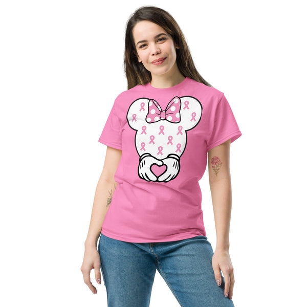 Breast Cancer Mouse Heart Tee - JohnVsGBMWhiteS