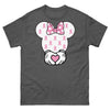 Breast Cancer Mouse Heart Tee - JohnVsGBMDark HeatherS