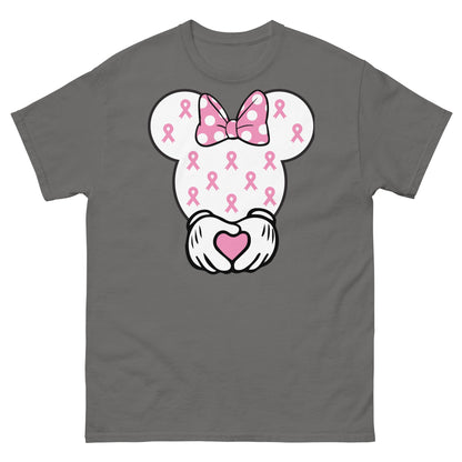 Breast Cancer Mouse Heart Tee - JohnVsGBMCharcoalS