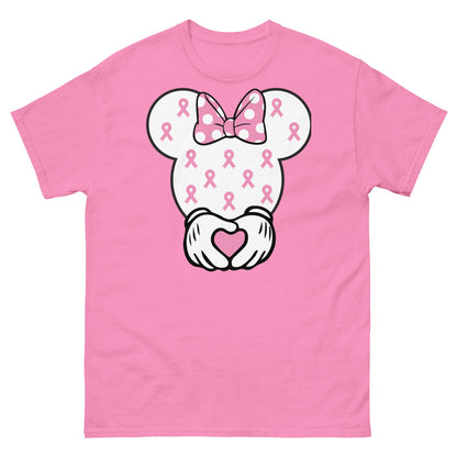 Breast Cancer Mouse Heart Tee - JohnVsGBMAzaleaS