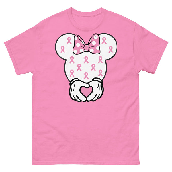 Breast Cancer Mouse Heart Tee - JohnVsGBMAzaleaS