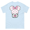 Breast Cancer Mouse Heart Tee - JohnVsGBMLight BlueS