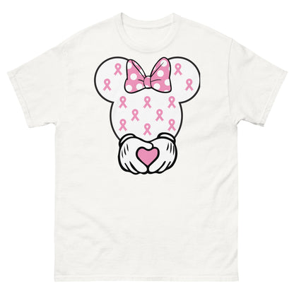 Breast Cancer Mouse Heart Tee - JohnVsGBMWhiteS