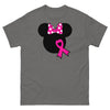 Breast Cancer Mouse Light Bow Tee - JohnVsGBMCharcoalS