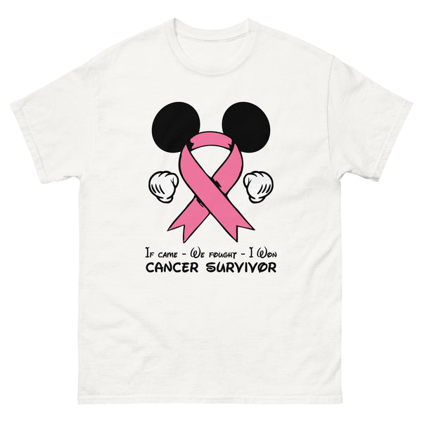 Breast Cancer Mouse Light Pink Ribbon Tee - JohnVsGBMWhiteS