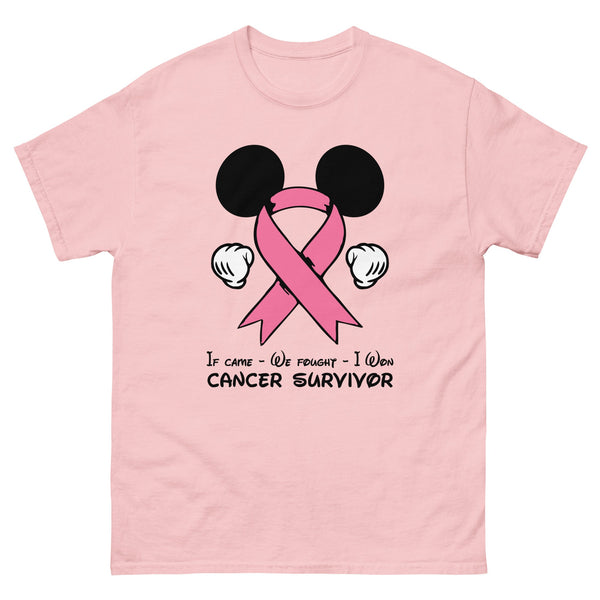 Breast Cancer Mouse Light Pink Ribbon Tee - JohnVsGBMLight PinkS