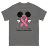 Breast Cancer Mouse Light Pink Ribbon Tee - JohnVsGBMCharcoalS