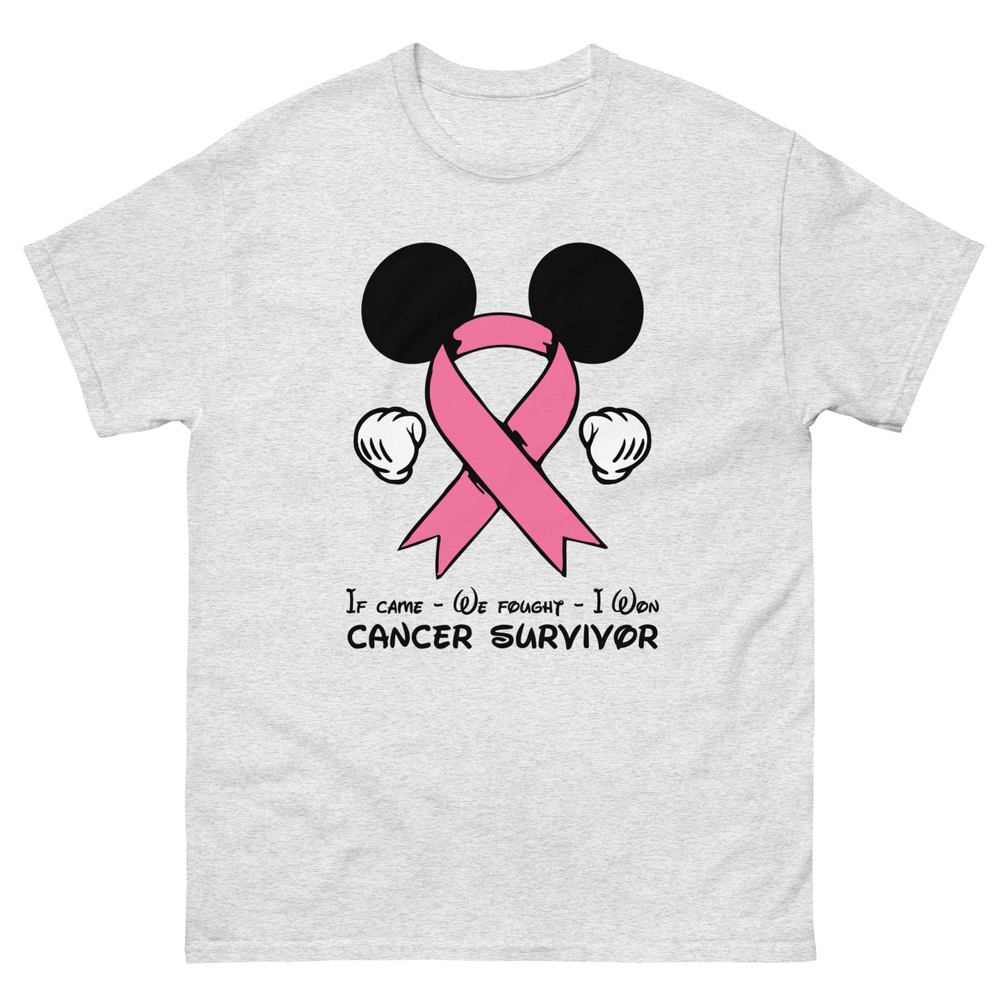 Breast Cancer Mouse Light Pink Ribbon Tee - JohnVsGBMAshS