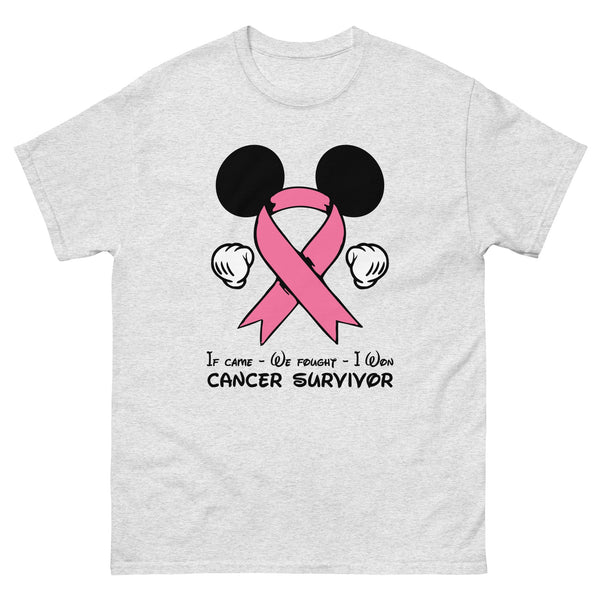 Breast Cancer Mouse Light Pink Ribbon Tee - JohnVsGBMAshS