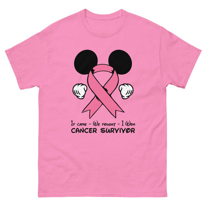 Breast Cancer Mouse Light Pink Ribbon Tee - JohnVsGBMAzaleaS