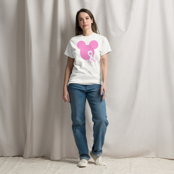 Breast Cancer Mouse Light Pink Tee - JohnVsGBMWhiteS