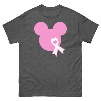 Breast Cancer Mouse Light Pink Tee - JohnVsGBMDark HeatherS