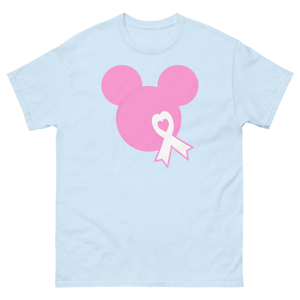 Breast Cancer Mouse Light Pink Tee - JohnVsGBMLight BlueS