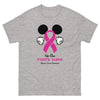 Breast Cancer Mouse Pink Ribbon Tee - JohnVsGBMSport GreyS