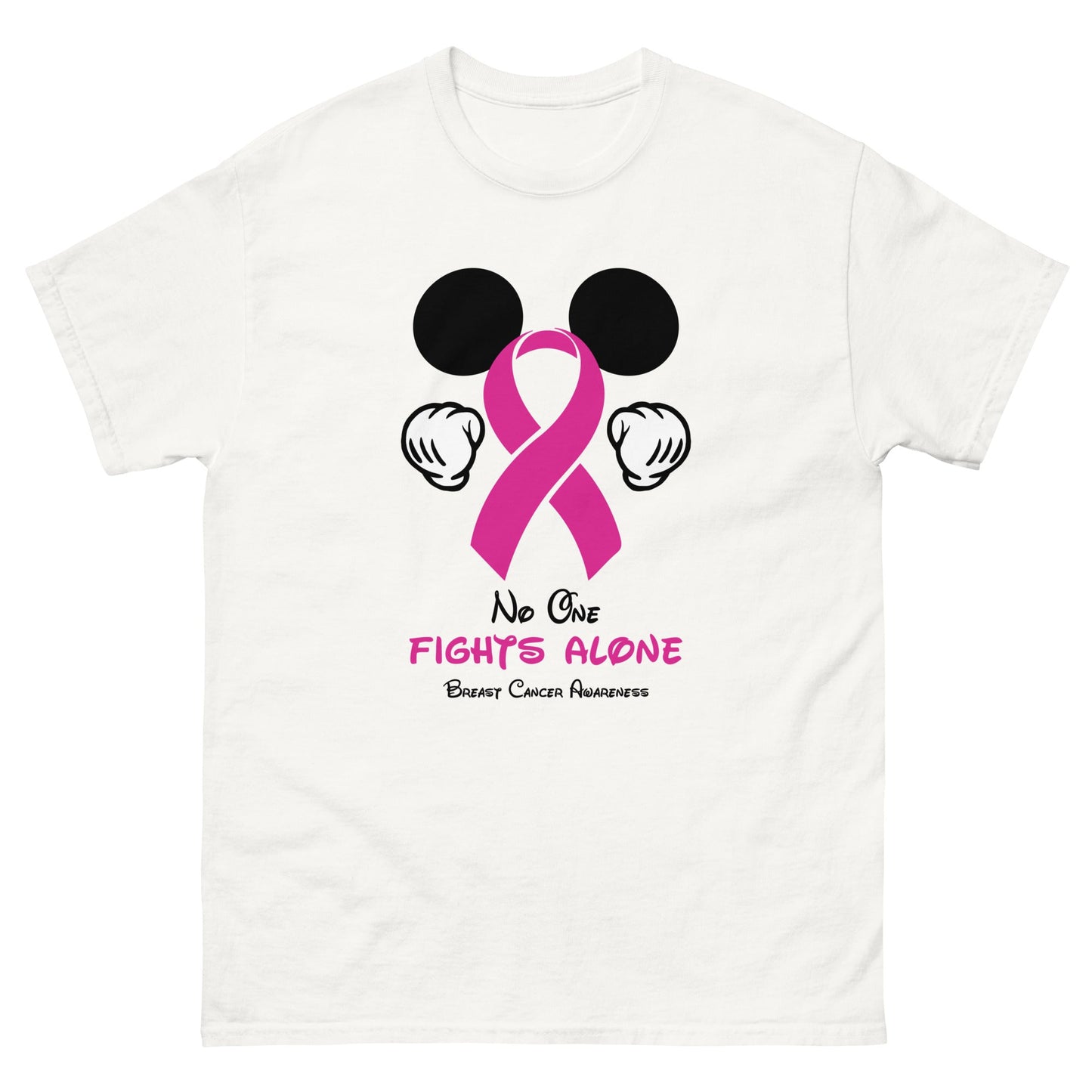 Breast Cancer Mouse Pink Ribbon Tee - JohnVsGBMWhiteS