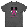 Breast Cancer Mouse Pink Ribbon Tee - JohnVsGBMDark HeatherS