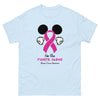 Breast Cancer Mouse Pink Ribbon Tee - JohnVsGBMLight BlueS