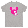 Breast Cancer Mouse Solid Pink Tee - JohnVsGBMSport GreyS