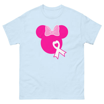 Breast Cancer Mouse Solid Pink Tee - JohnVsGBMLight BlueS