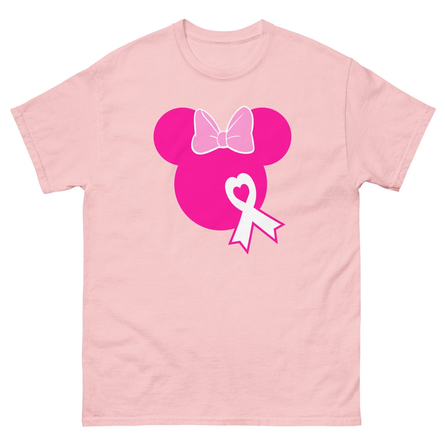 Breast Cancer Mouse Solid Pink Tee - JohnVsGBMLight PinkS