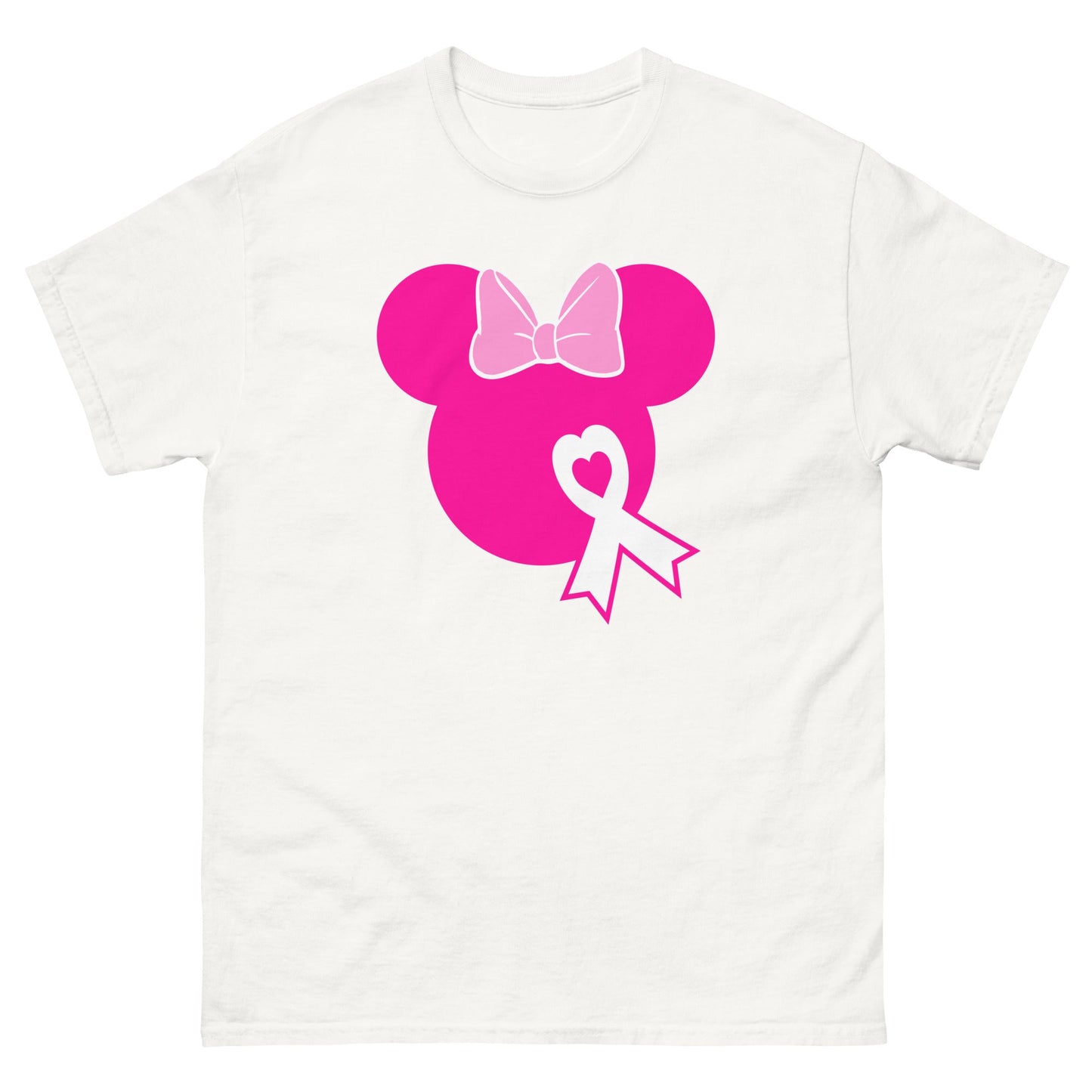 Breast Cancer Mouse Solid Pink Tee - JohnVsGBMWhiteS