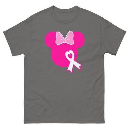 Breast Cancer Mouse Solid Pink Tee - JohnVsGBMCharcoalS