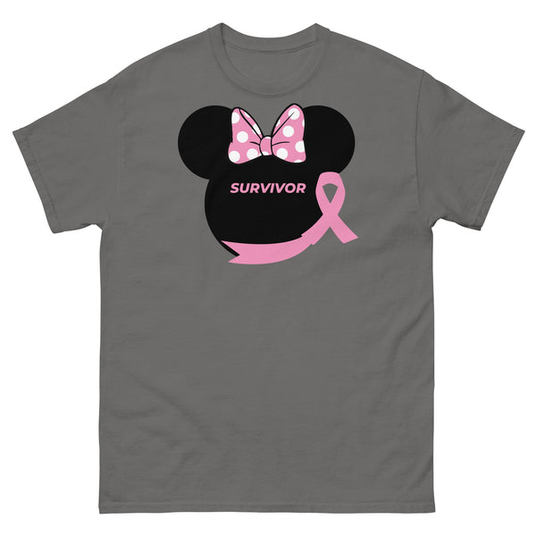 Breast Cancer Mouse Survivor Tee - JohnVsGBMCharcoalS