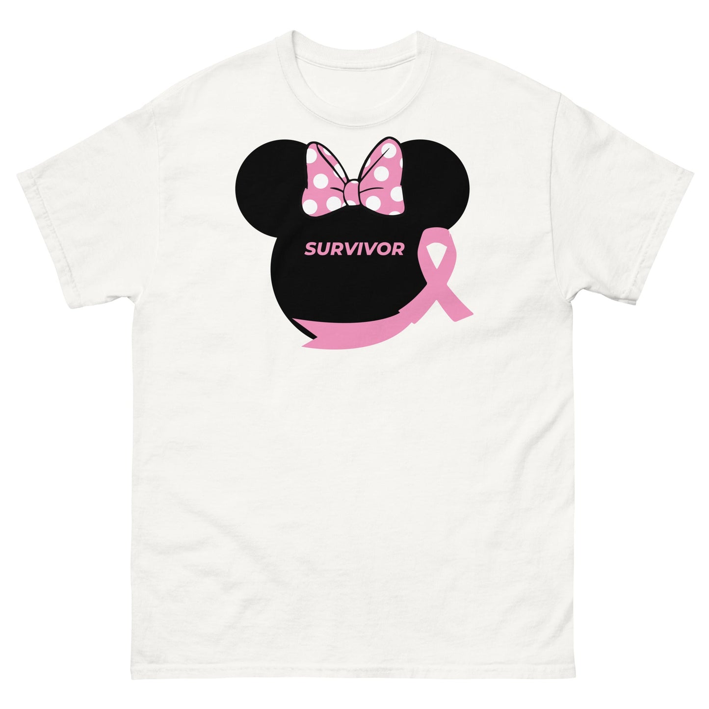 Breast Cancer Mouse Survivor Tee - JohnVsGBMWhiteS