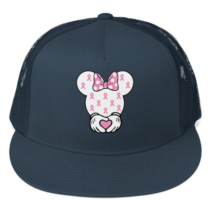 Breast Cancer Mouse Themed Cap - JohnVsGBMNavy