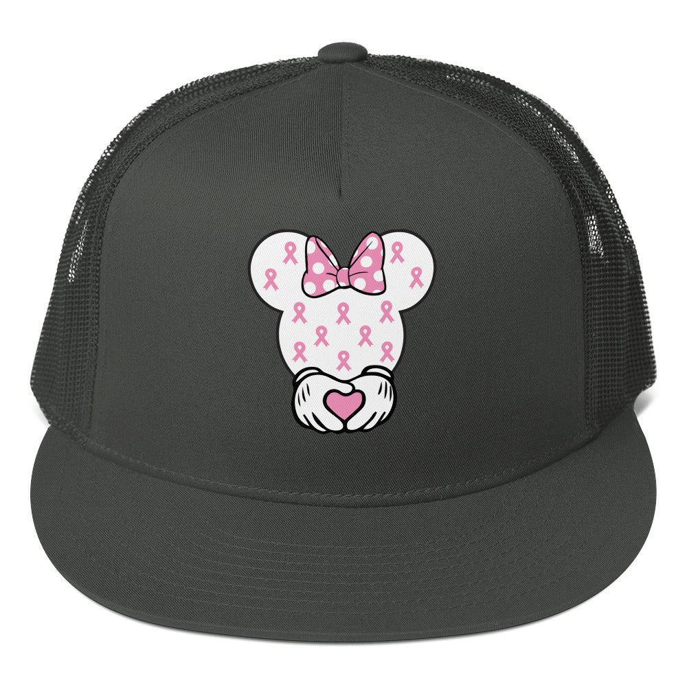 Breast Cancer Mouse Themed Cap - JohnVsGBMCharcoal