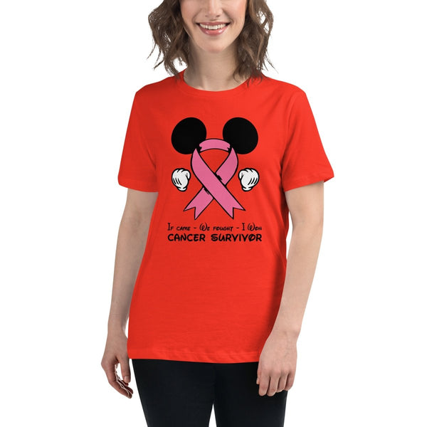 Breast Cancer Mouse Women's Light Pink Tee - JohnVsGBMPoppyS