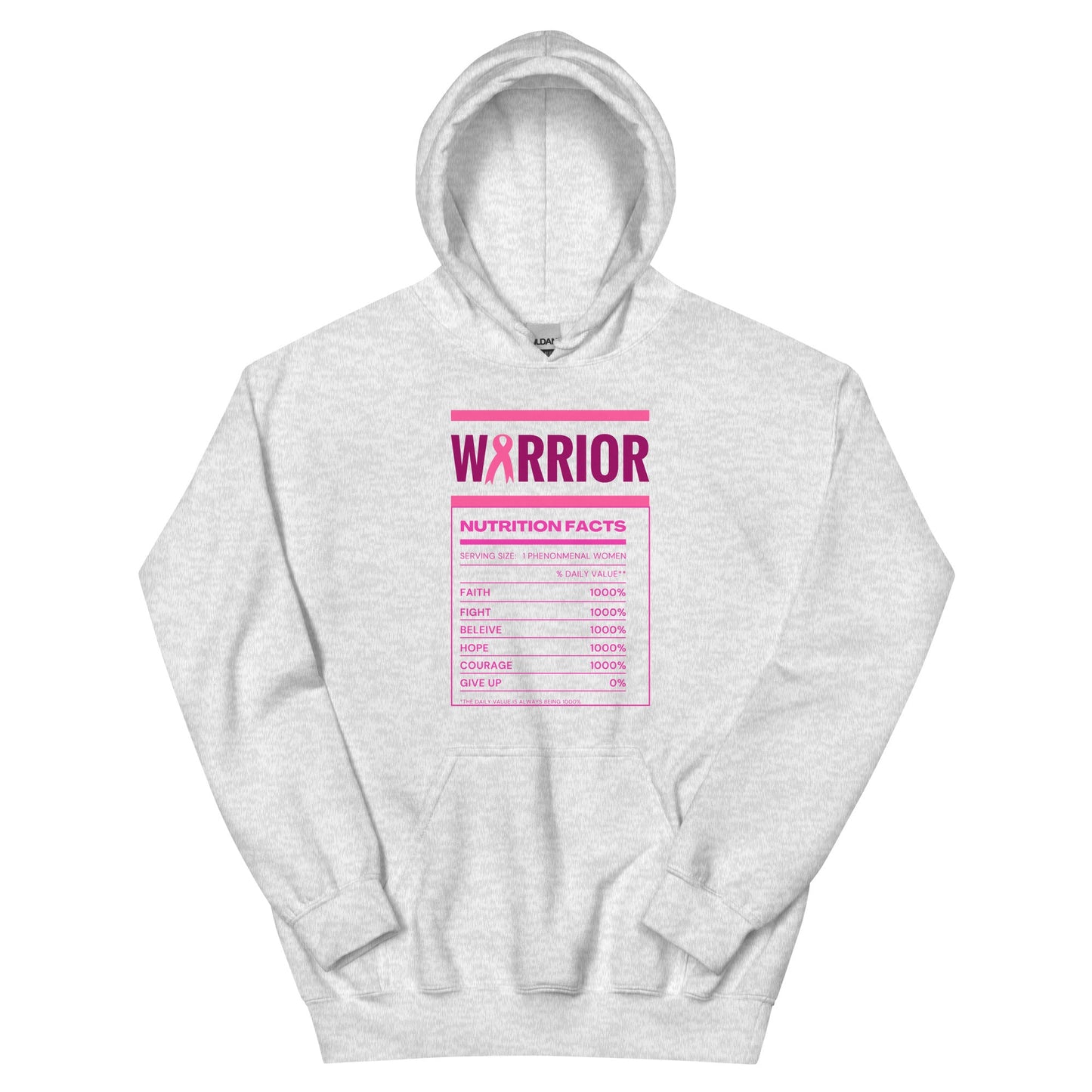 Breast Cancer Nutritional Facts Hoodie - JohnVsGBMAshS