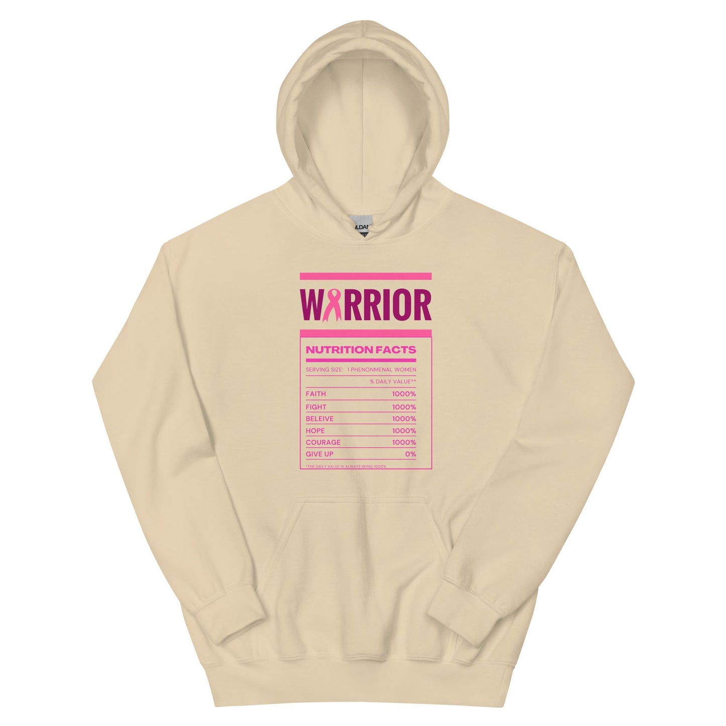 Breast Cancer Nutritional Facts Hoodie - JohnVsGBMSandS