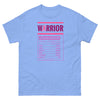 Breast Cancer Nutritional Facts Tee - JohnVsGBMCarolina BlueS