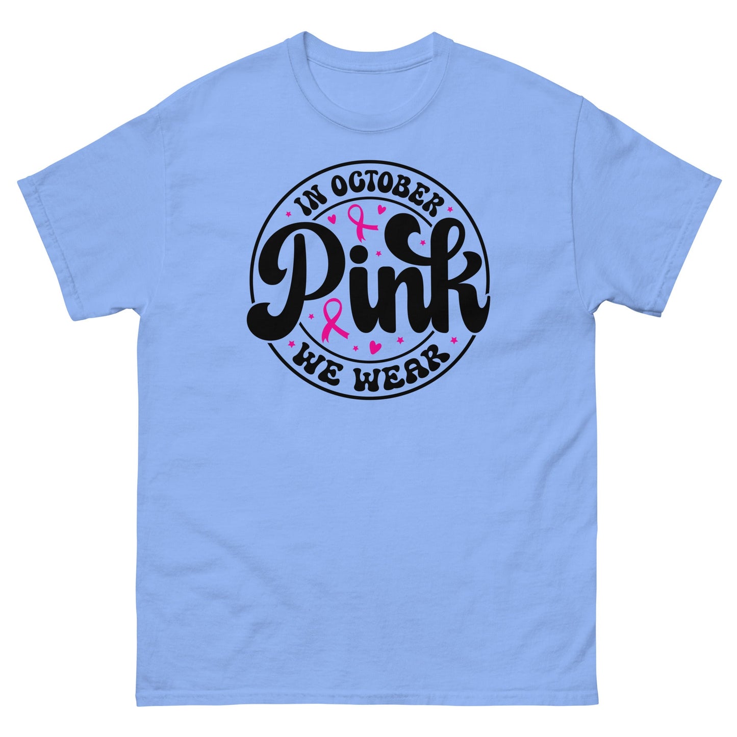 Breast Cancer October Tee - JohnVsGBMCarolina BlueS