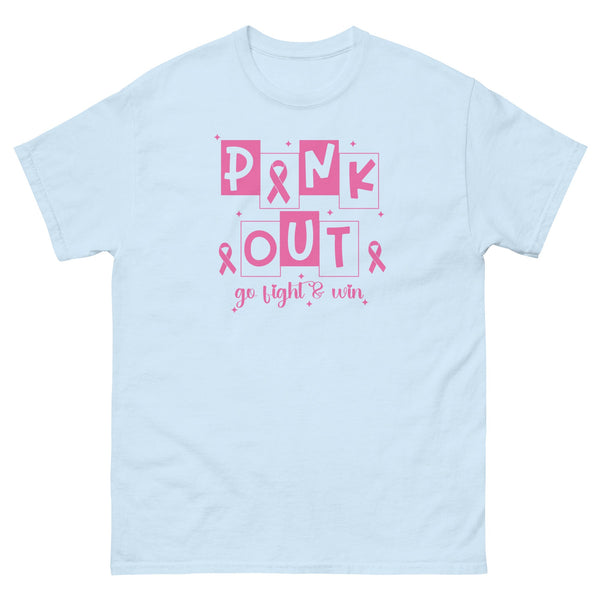 Breast Cancer Pink Out Tee - JohnVsGBMLight BlueS