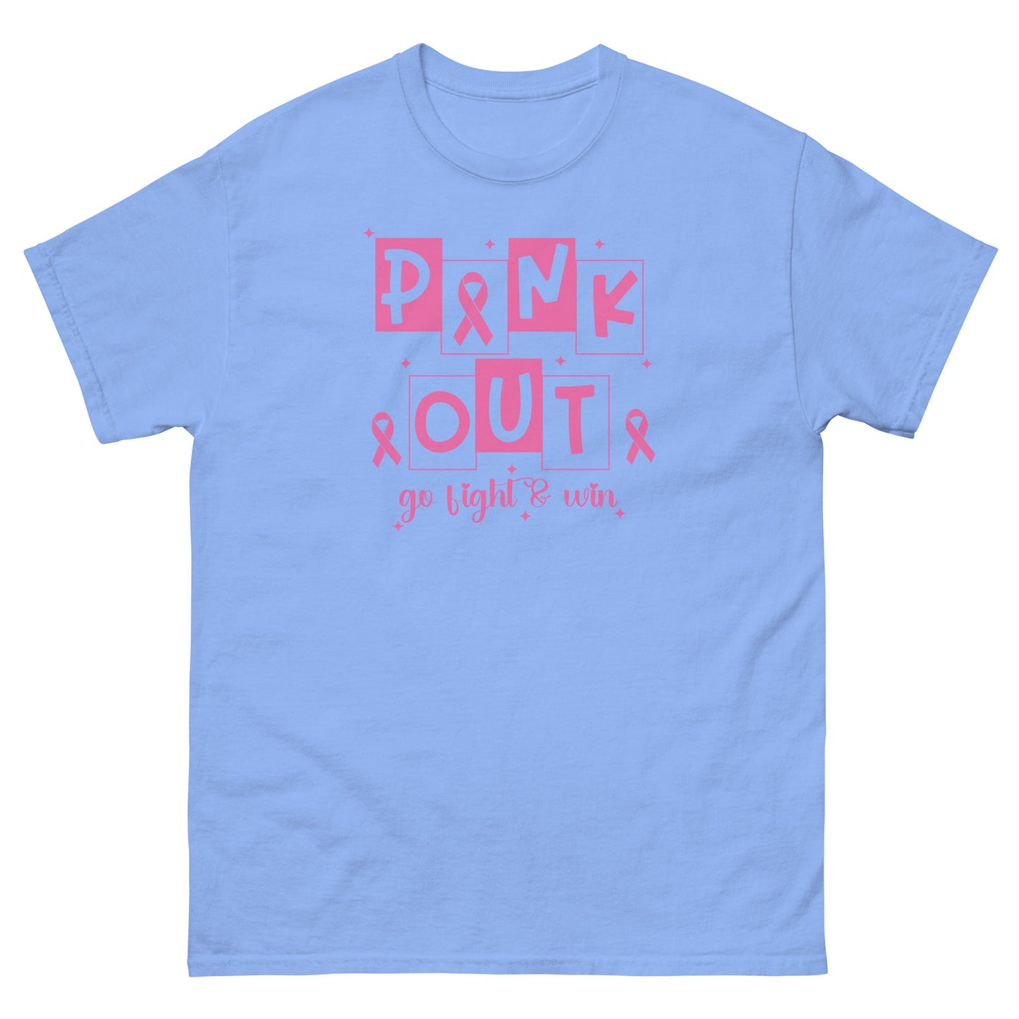 Breast Cancer Pink Out Tee - JohnVsGBMCarolina BlueS