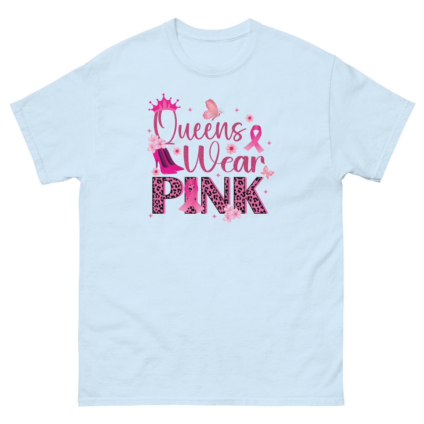 Breast Cancer Queens Tee - JohnVsGBMLight BlueS