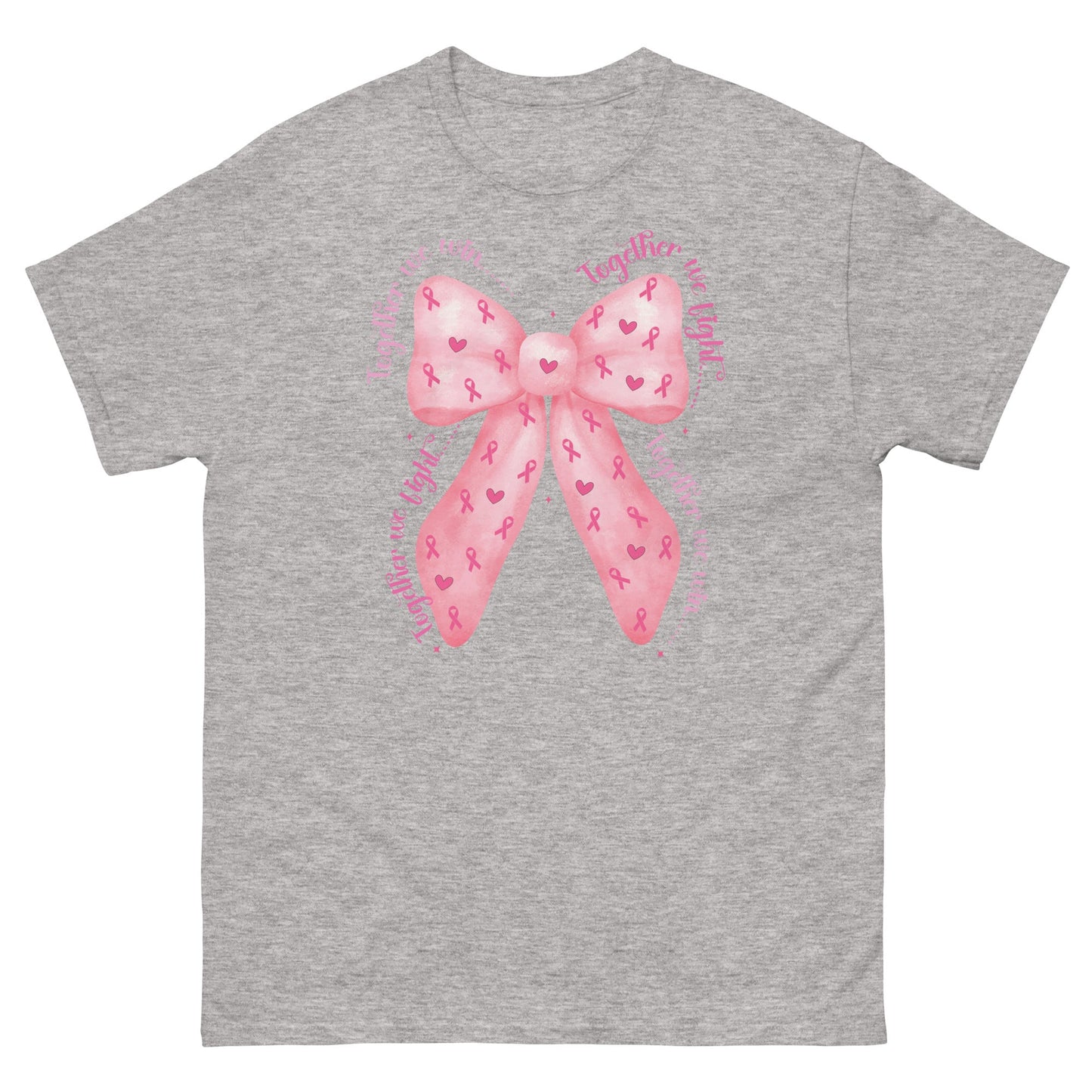 Breast Cancer Ribbon Tee - JohnVsGBMSport GreyS