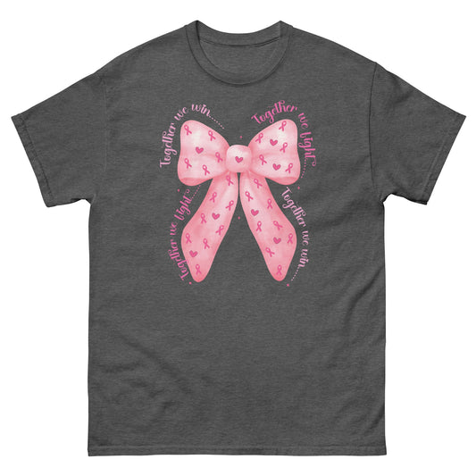 Breast Cancer Ribbon Tee - JohnVsGBMDark HeatherS