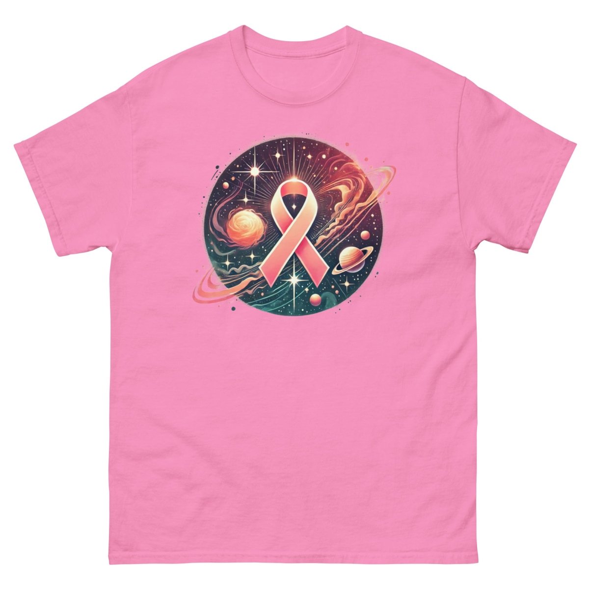 Breast Cancer Rings Galaxy Tee - JohnVsGBMAzaleaS