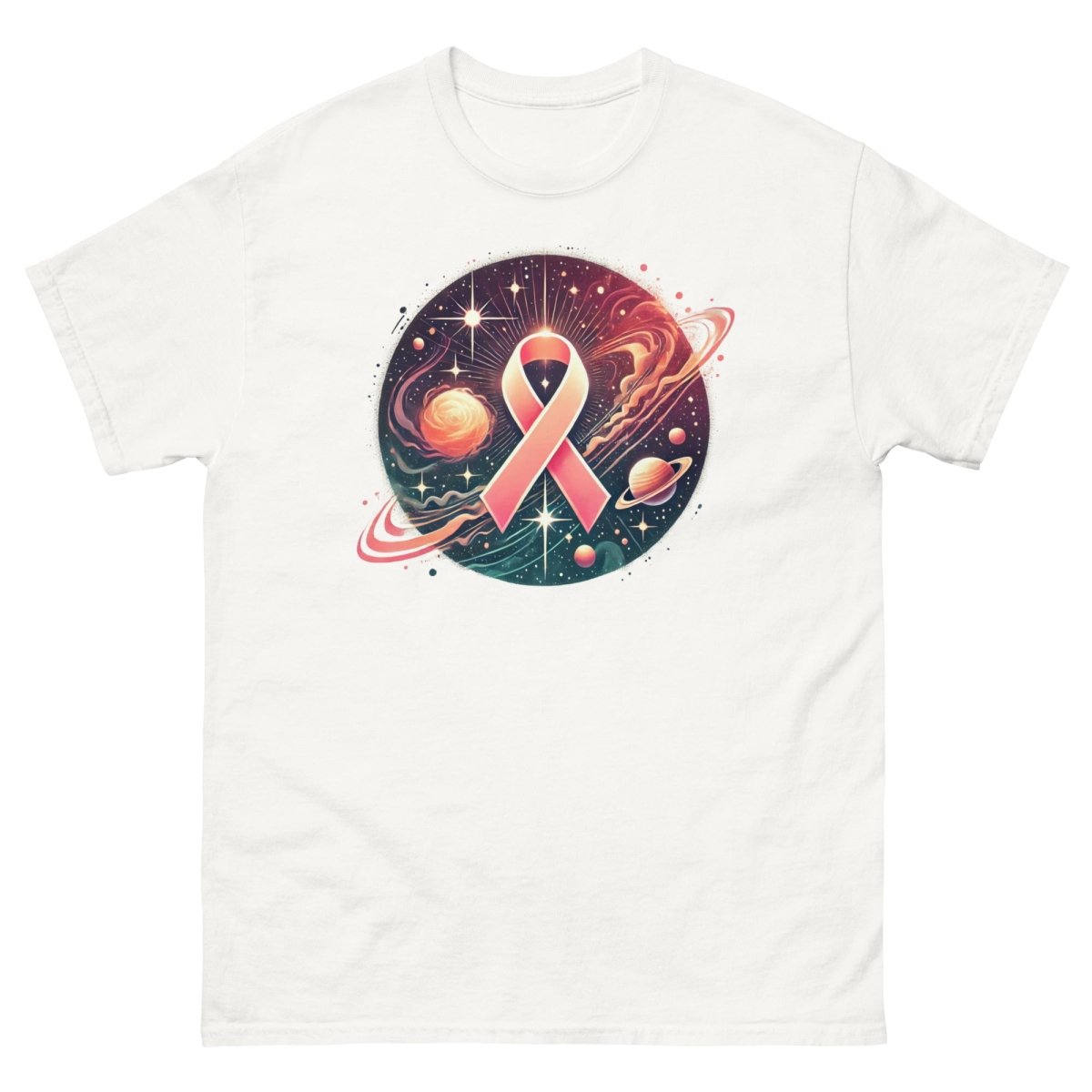 Breast Cancer Rings Galaxy Tee - JohnVsGBMWhiteS