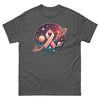 Breast Cancer Rings Galaxy Tee - JohnVsGBMDark HeatherS