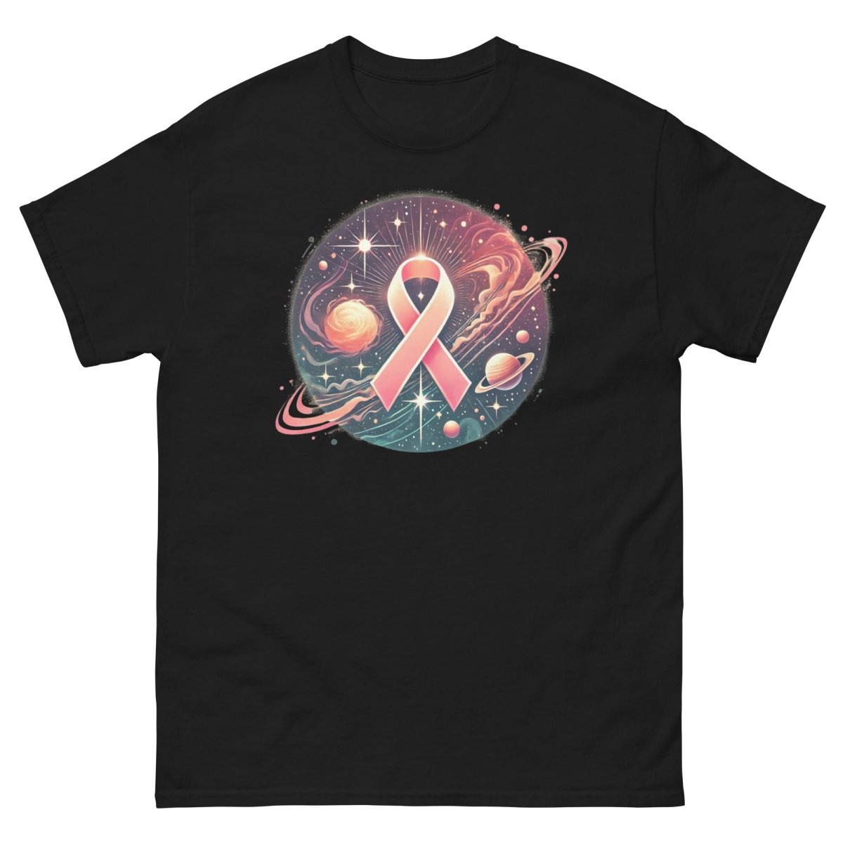 Breast Cancer Rings Galaxy Tee - JohnVsGBMBlackS