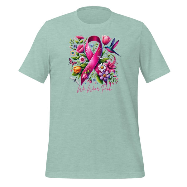 Breast Cancer Spring Tee - JohnVsGBMHeather Prism Dusty BlueS