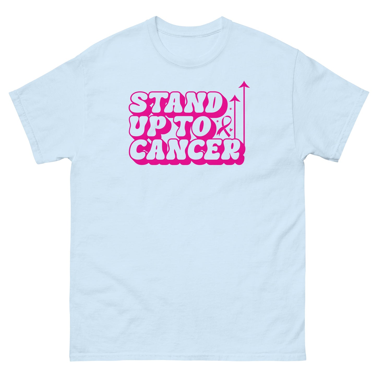 Breast Cancer Stand Up Tee - JohnVsGBMLight BlueS