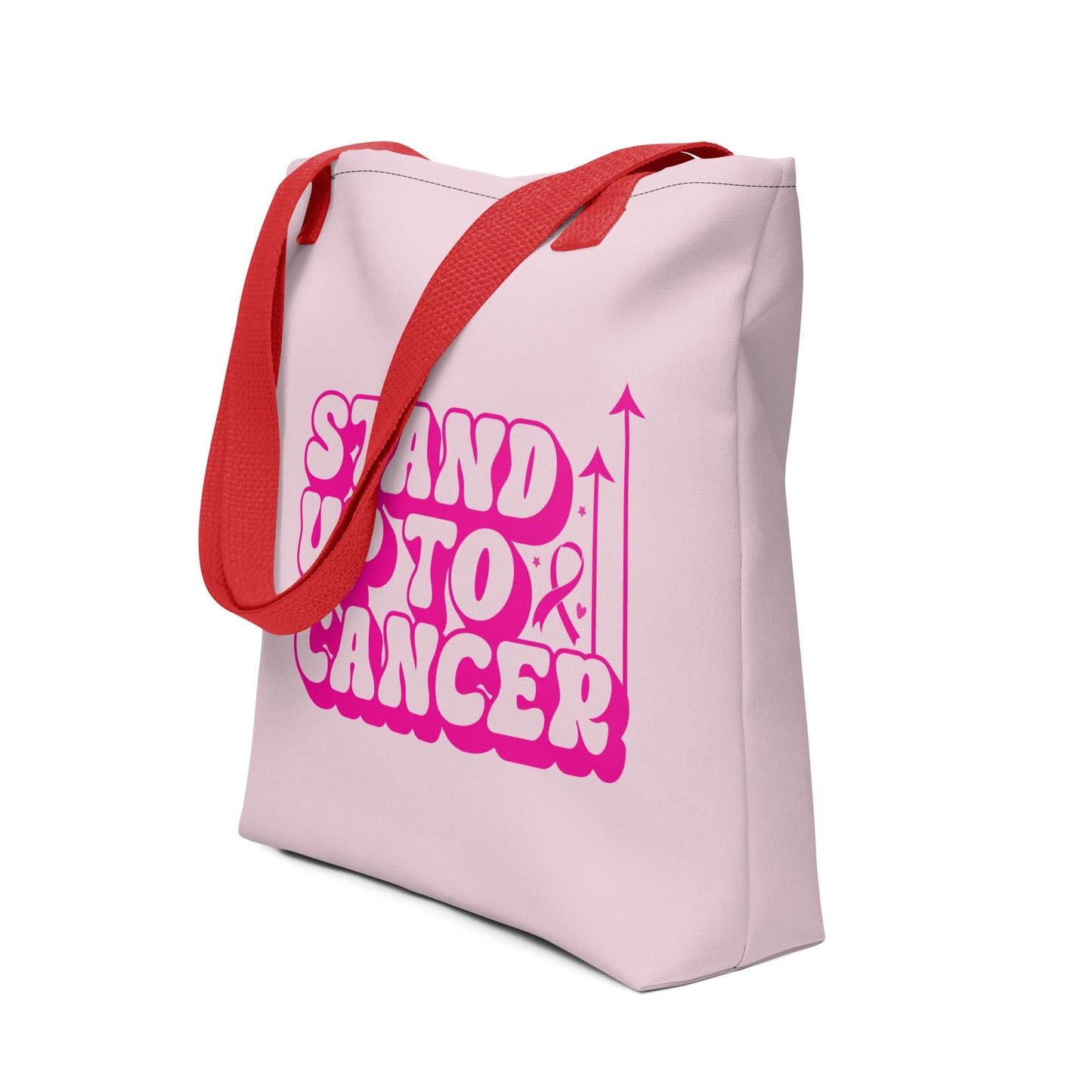 Breast Cancer Stand Up Tote Bag - JohnVsGBMRed